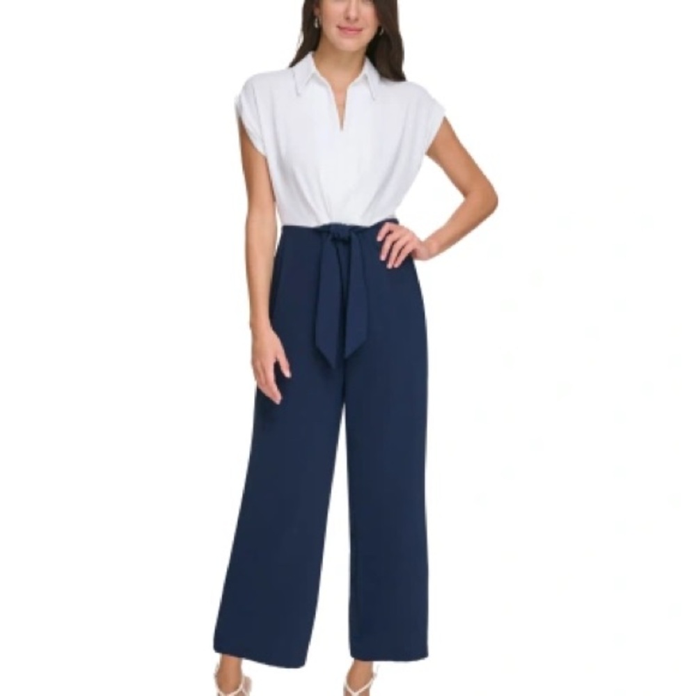 Women's Navy Blue Jumpsuit professional XL NWT 16